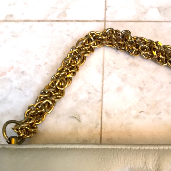 Vintage Ruth E. Saltz Cream Leather Purse - Picture 3 of 9